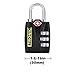 Etronic T6 TSA-Approved Lock TSA Open Alert Indicator Resettable Combination TSA-Accepted Luggage Lock, 1-3/16in (30mm) Wide