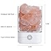 TOMNEW Natural Himalayan Salt Lamp, USB Real Himalayas Himilian Pink Salt Crystal Rock Lamp Good for Health Small Mineral Negative Ionic Stone Lava Salt Night Light for Bedroom Office (S-White)
