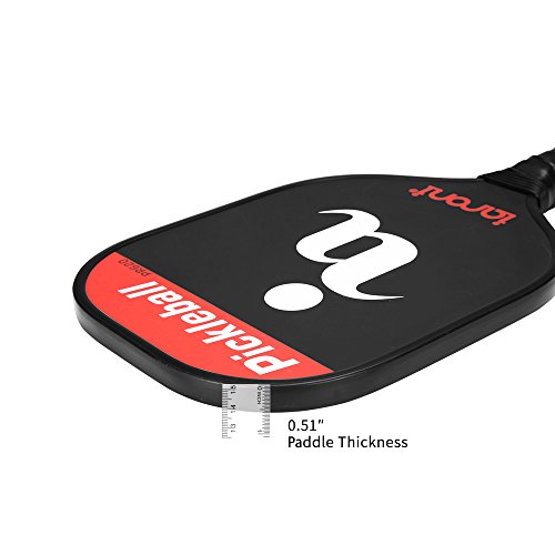 ianoni Graphite Composite Pickleball Paddle Pickleball Racket with Graphite Face & Polymer Honeycomb Core,Balanced Weight,Low Profile Edge,Meets USAPA Specifications - Thumbnail 5