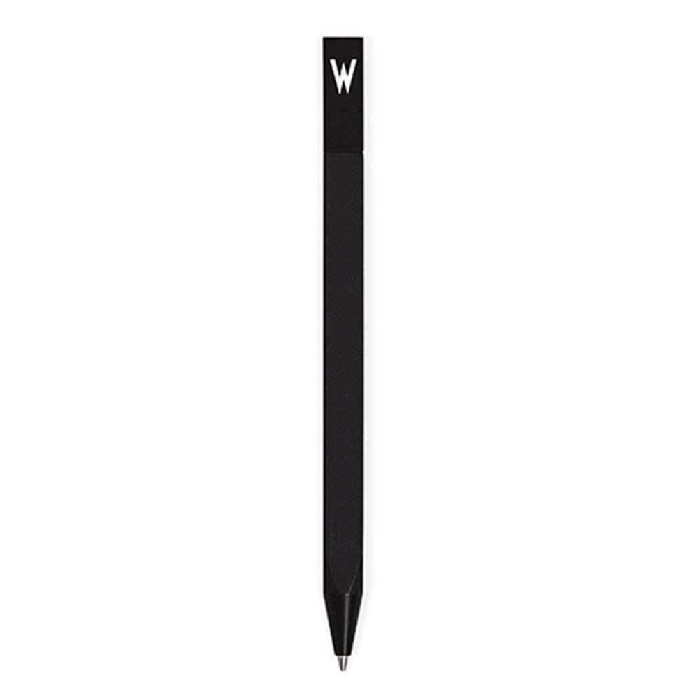 Design Letters Personalised Engraved Black Ballpoint Ink Pen (A-Z) | Black Pen with Initial | Black Ink Pen for Business, Writing, Graduation, journaling, Signature | Pens Ideal for Stationary & Gift