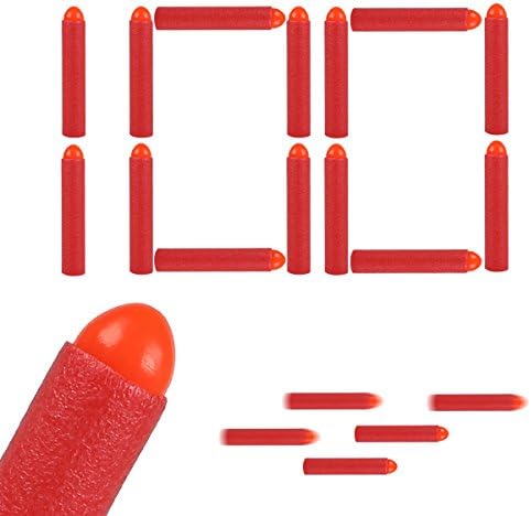 JouerNow 100 Pcs Soft Refill Darts Blasters Round Head Bullets for Nerf N-strike Elite Series Toy Gun