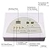 Uttiny Sauna Blanket,110V 2 Zone Digital Far-Infrared (FIR) Heat Therapy Blanket for Body Shape Slimming Fitness (Silver)
