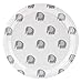 BLUE PANDA Disposable Plates - 80-Count Paper Plates, Elephant Party Supplies for Appetizer, Lunch, Dinner, and Dessert, Baby Shower, 9 x 9 Inches