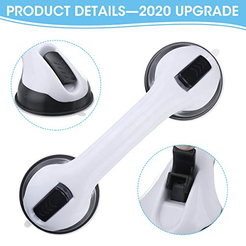 CAMTOA Suction Grab Bar,2 Pack Suction Shower Handle,Bathroom Balance