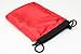 Velvet Dice Bag 5x8 Inch Deluxe Double Stitched Seam | Snag Proof Satin Lining | Holds Over 110 Dice | Red Interior with Black Exterior | Super Sturdy