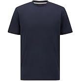BOSS Hugo Men's Plain Short Sleeve Crewneck T-Shirt, Navy, 3X-Large