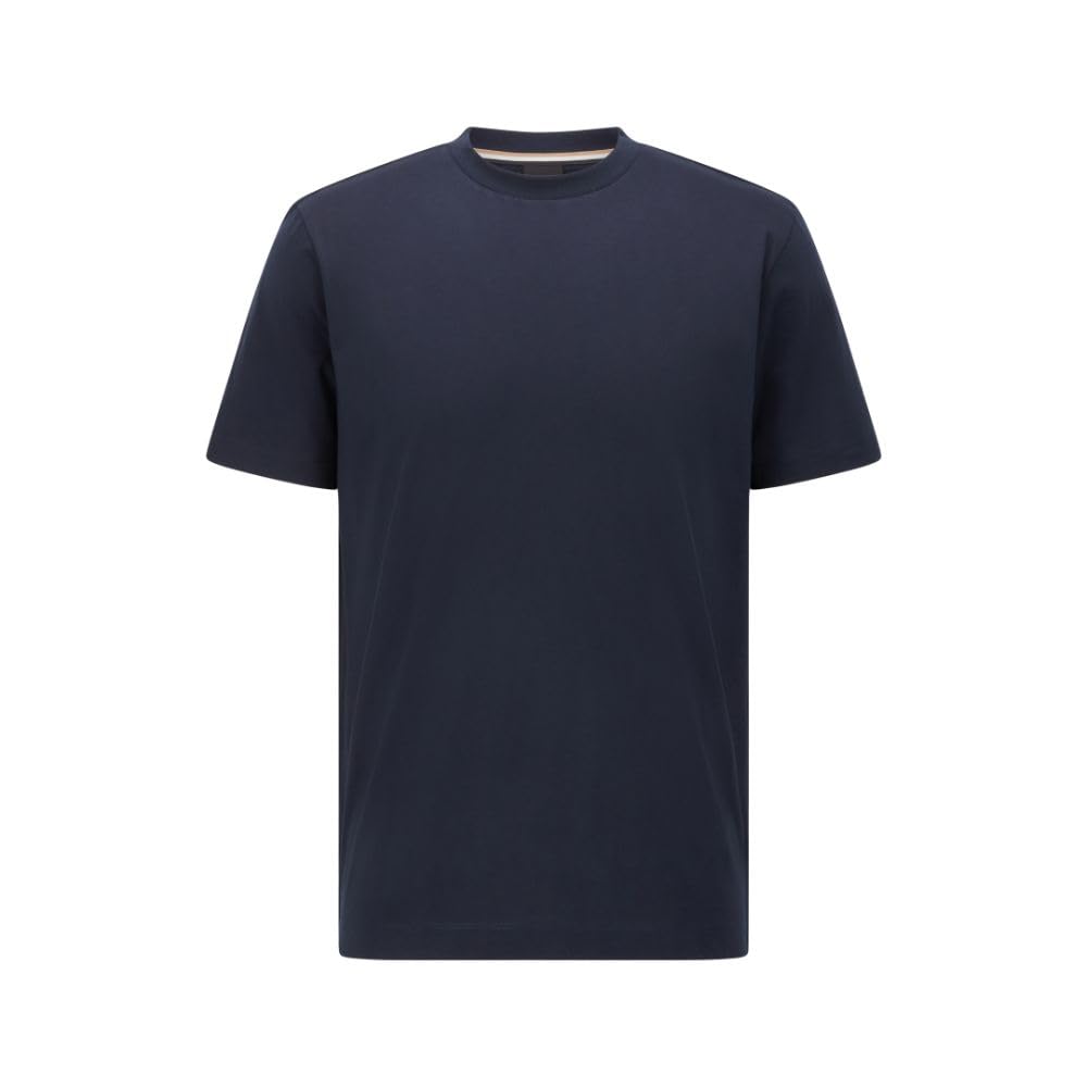 BOSS Hugo Men’s Tiburt Short Sleeve Crewneck T-Shirt Shirt, Navy, M