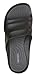 J. Fiallo Mens New Slide Beach Sandal Slippers in 3 Classy Colors (11, Black/Grey)