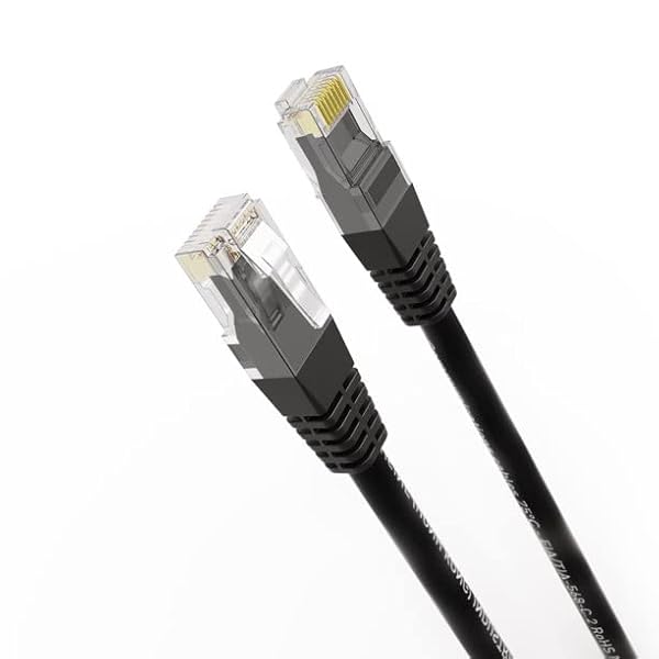 ONN 75FT CAT6 ROUND NETWORKING CABLE1 CBL, BLACK – HIGH-PERFORMANCE