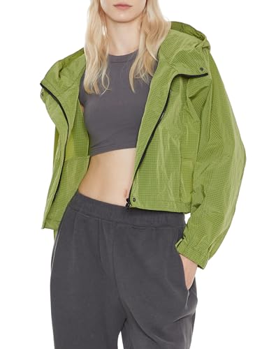 Orolay Women's Cropped Athletic Jacket Workout Running Yoga Gym Activewear Zip-Up Sun Protection Hoodie Summer Jackets