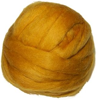 Happy Classy 8 oz Premium Natural Romney Wool Combed Top Roving Gold