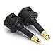 Digital Fiber Optic Toslink to 3.5mm Jack (Mini Toslink) Plug Adaptor Digital Optical for Audio (2Pack) primary
