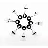 Honbay-100pcs-Plastic-Ring-6-in-1-Bean-Shape-Rubber-Float-Stop-Fishing-Bobber-Stopper-Sinker