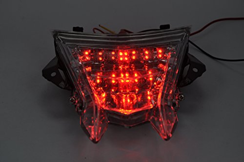 Topzone Moto Clear Lens Motorcycle Led Taillights Brake Tail Light For BMW K1200R K1200S　並行輸入品 Topzone Moto Clear Motorcycle Indicators Turn Signal Lens For