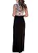 Asvivid Women's Sleeveless Aztec Print Summer Beach Dress Casual Maxi Long Dresses X-Large Black