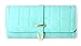 Gino Milano Women's Gold Leather Band Watch & Matching Tri-Fold Wallet Set - Mint