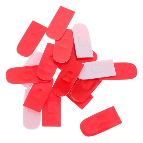 ARTIBETTER 20pcs Overlock Machine Presser Foot Pad Self-Adhesive Plastic Bottom Pads for Sewing Machine Accessories