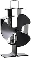 VonHaus 3 Blade Stove Fan – Silent, Heat Powered Wood/Log Burner Fan - Eco Friendly Heat Circulation for Fireplaces