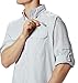 Columbia Men's Low Drag Offshore Long Sleeve Shirt, Cool Grey/White, Medium