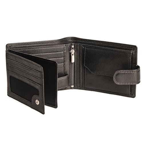 HansGo Wallets for Men Leather - Wallet with Style - Men's Wallet Handmade Genuine Leather - Wallets with RFID - The Comfortable Wallet - Wallets for Men - Original Gifts.