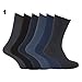 Specialist item: Mens Ribbed Non Elastic Top 100% Cotton Socks (Pack of 6)