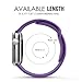 MoKo Apple Watch Series 3 Band, Soft Silicone Replacement Sports Band for iWatch 38mm 2017 series 3 / 2 / 1, PURPLE (Not fit 42mm Versions)