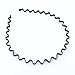 JIALEEY Hair Hoop Band, Unisex Black Spring Wavy Metal Hair Band Men Women Sports Headband Headwear Accessories