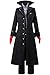 Ya-cos Persona 5 Protagonist Joker Cosplay Costume Coat Suit Jacket Outfit Top Attire Dress Up,Black,Large