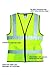 MCR Safety LVCL2MLS Ladies Sized Class 2 Lightweight Safety Vest, Silver Reflective Stripe, Zipper Front, Lime, Small