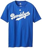 MLB Brooklyn Dodgers Jackie Robinson Cooperstown Collection Deep Royal Basic T-Shirt, Deep Royal, XX-Large, Online Clothing Store