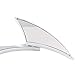 OKSTNO Custom Universal Motorcycle Spear Blade Rearview Mirrors for Cruiser Touring Rebel 250 Shadow 600 750 VTX VT1300 1800(8mm and 10mm adapters)-Pair (Chrome)