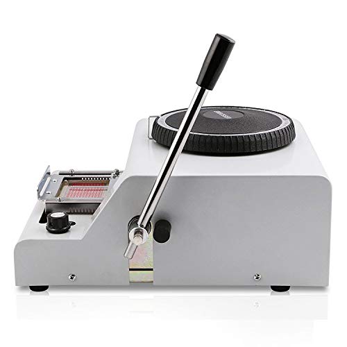 SHZOND Embossing Machine 72 Characters Card Embosser Printer Gift Card Credit ID PVC Card Embosser Stamping Machine Manual Embosser Machine (Renewed) - Thumbnail 4