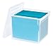 IRIS USA FB-SQ Letter Size File Cube Box, Small, Clear