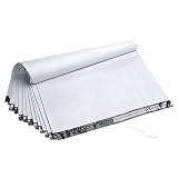 Fu Global 50pcs 24X24 Inches Poly Mailers Envelopes Shipping Bags Self Adhesive Waterproof Postal Bags (White)
