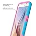 TOTU [Shock Proof] Soft Interior Scratch Resistant Dual-Layer Protective S6 Case For Samsung Galaxy S6 (2015), Blue/Pink