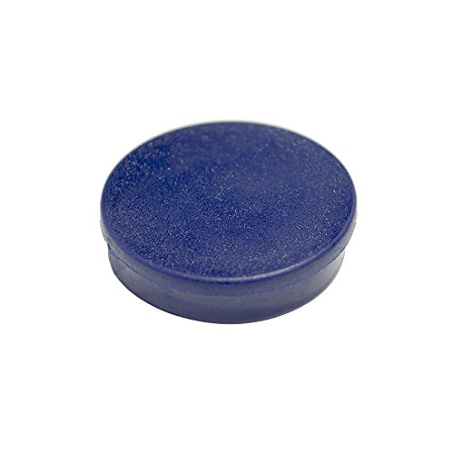 Bi-Office 10 mm Round Magnet - Blue [Pack of 10]