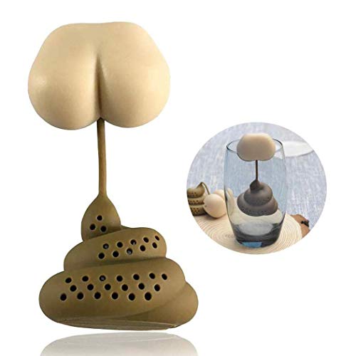 Rabate Creative Small Butt and Shit Shape Tea Leak Kitchen Tool Tea Ball Strainers