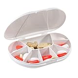 Multi-Day VitaCarry 8 Compartment Pill Box Holds Up To 60 Pills (Assorted color)