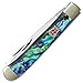 KISSING CRANE Genuine Abalone Trapper Pocket Knife