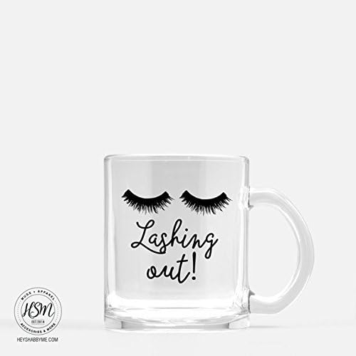 Lashing Out 11oz Glass Coffee Mug