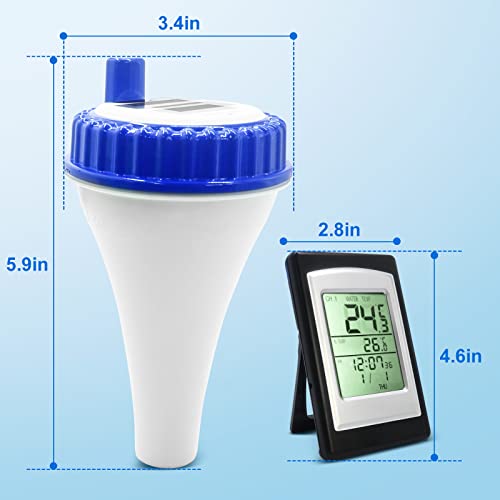 Metoluar Pool Thermometer, Wireless Floating Easy Read, Best Solar
