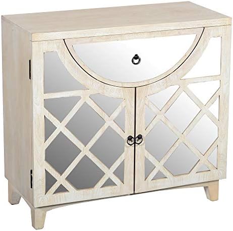 Amazon Com The Urban Port Tup Mango Wood Cabinet With Mirrored