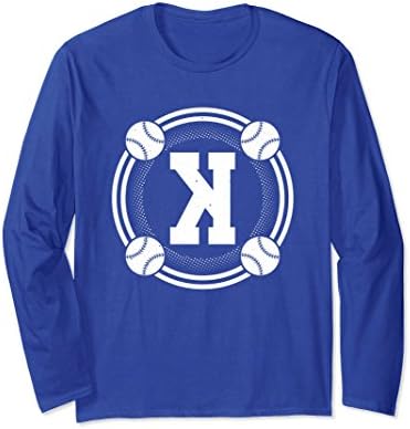 Unisex Baseball Third Strike Long Sleeve T-Shirt XL: Royal Blue