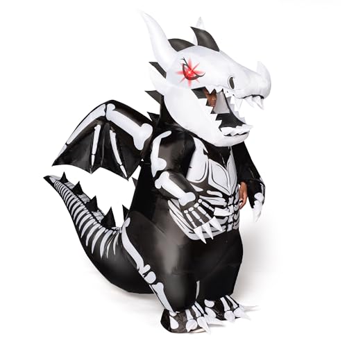 Spooktacular Creations Inflatable Costume for Kids, LED Light Eyes