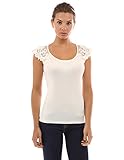 PattyBoutik Women's Floral Lace Crochet Shoulder Sleeveless Top