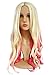 AnotherMe Long Big Wavy Blonde Pink Ombre Two Tone Hair Wig Women Heat Resistant Fiber 23.5
