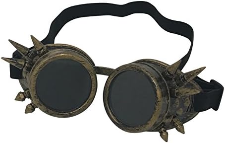 Kurios Cabinet Steampunk Goggles - Vintage Spiked Welding Goggles