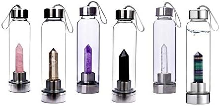 2019 Hot Sale Natural Crystal Point Healing Obelisk Wand Elixir Quartz Crystal Water Bottle Tools Drop Shipping