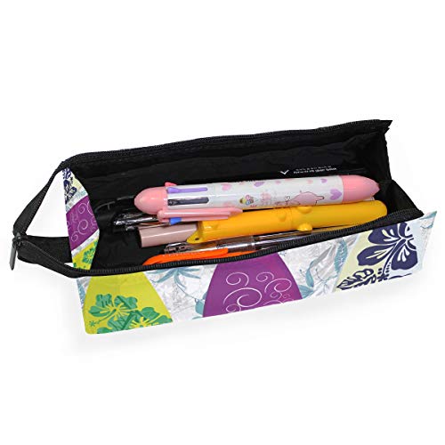 Surfboards Colors Pencil Case Big Capacity Zipper Pen Pencil Pouch Students Stationery Cosmetic Makeup Bag for School Office