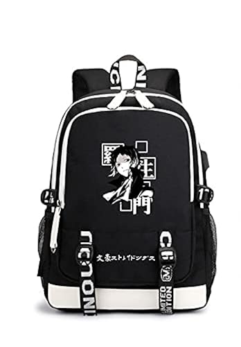 Joyee Anime Bungo Stray Dogs Cosplay Backpack with USB Charging